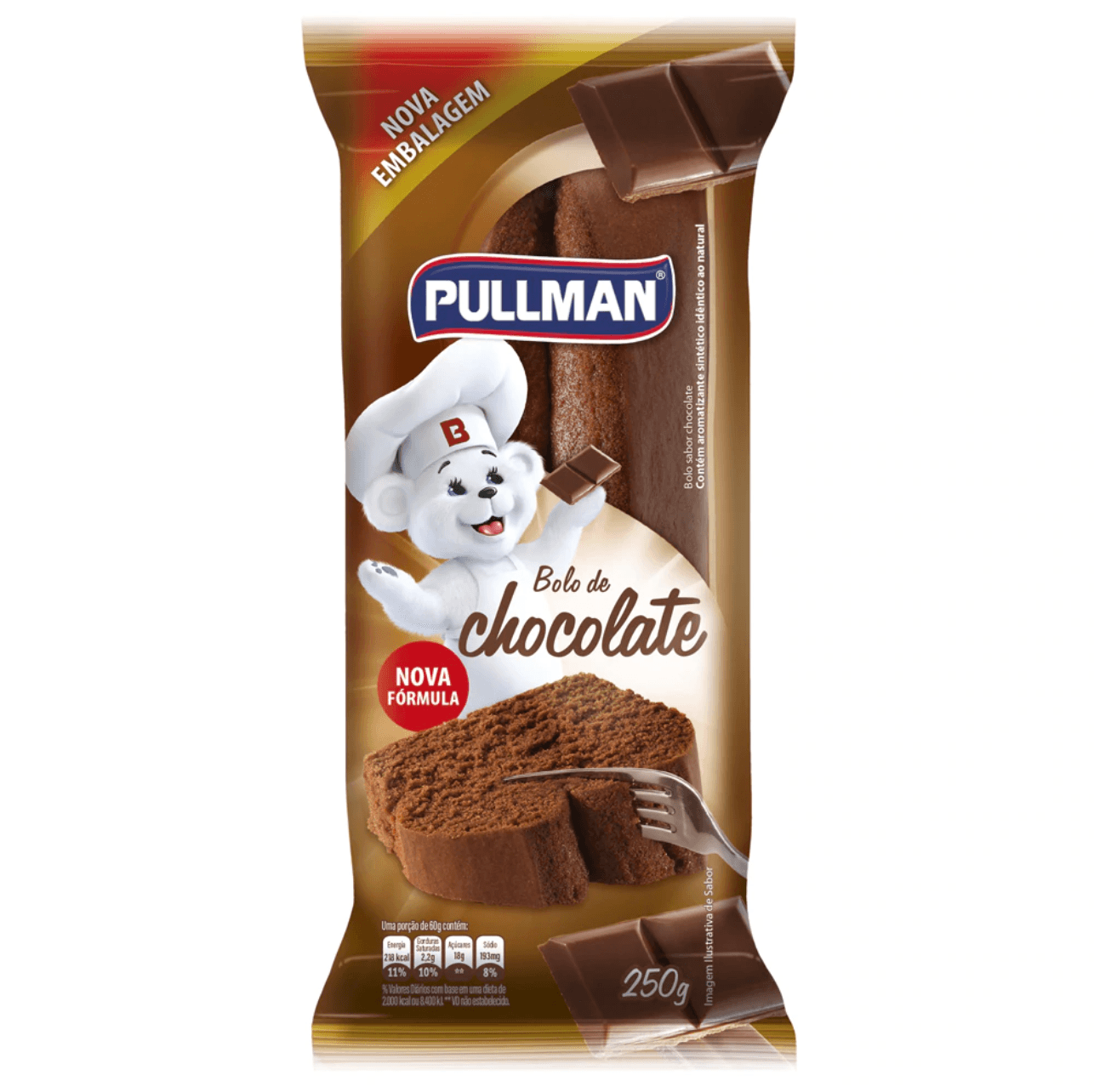 Bolo de Chocolate Pullman 250g